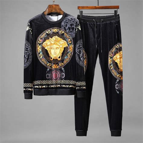 versace clothes for men|velvet tracksuit men's Versace.